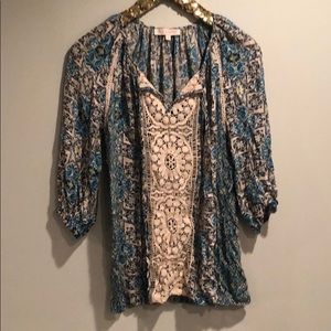 crochet peasant blouse